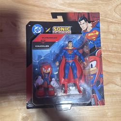 Dc x sonic superman and knuckles two pack