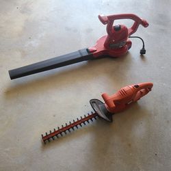 Yard Tools (Leaf Blower and Hedge Trimmer)