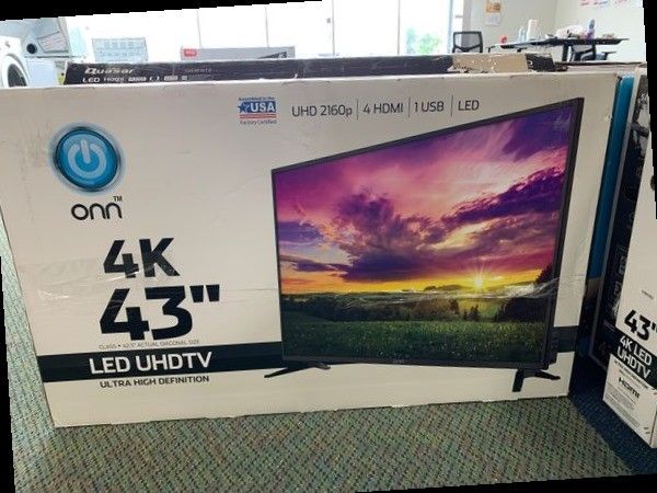 Brand New 4K ONN UHDTV 43 Open Box w/ warranty
