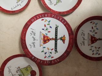 Let's Get Lit dessert plates