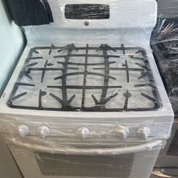 Ge gas range white