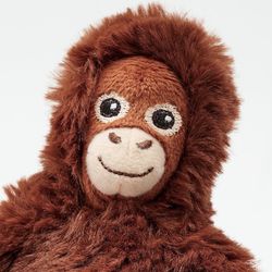 New Djungelskog MINI Orangutan Plush Ikea Punch Monkey Soft Toy 7.75" 506.061.05