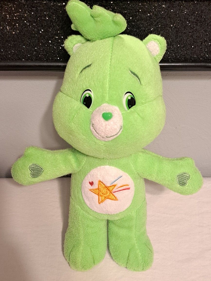Care Bears Oopsy Green Bear Stuffed Animal Toy