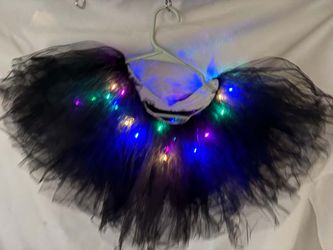 Sexy Black LED Light-Up Tutu Skirt