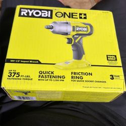 Ryobi 18 Volt 1/2 Impact Wrench.