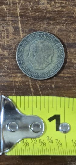 1 peseta Spanish coin 1947 Vintage