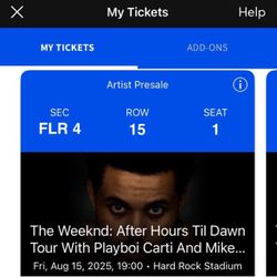 The Weeknd With Playboi Carti and Mike Dean | Fri, Sat