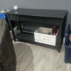 Console Table Dark Grey 