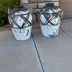  Antique Japanese Sake Jars (Pair) – Meiji/Taishō Period