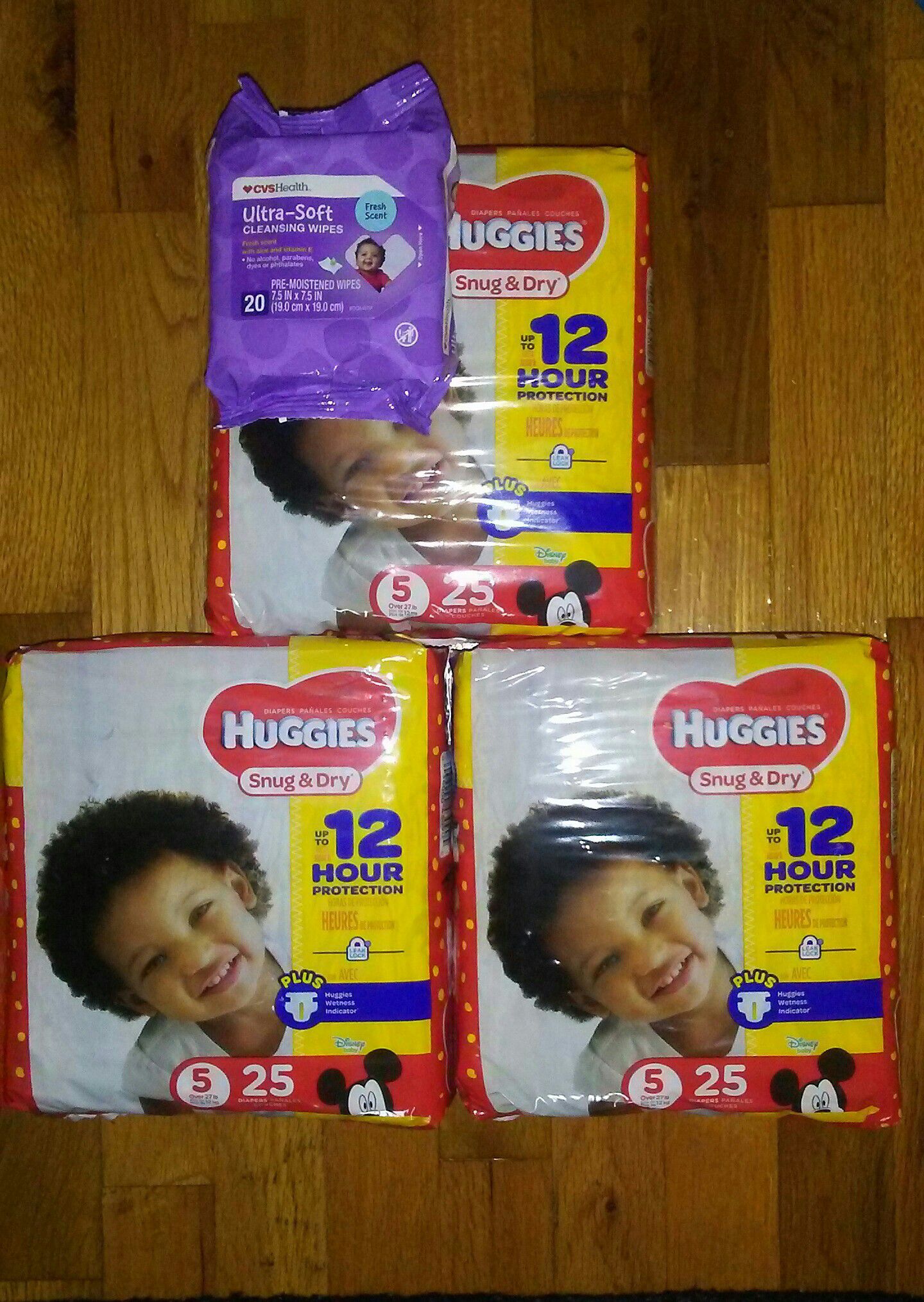 Huggies diapers sz 5