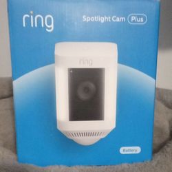 New White Ring Spotlight Cam Plus