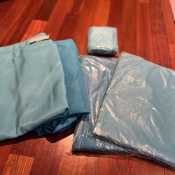 Tablecloths Wedding 4 & chair satin sash 10 party items wedding decorations decor blue turquoise