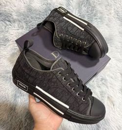 ALL SIZES/ Brand New Dior B23 Low Top Black