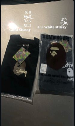 Stussy bape tees