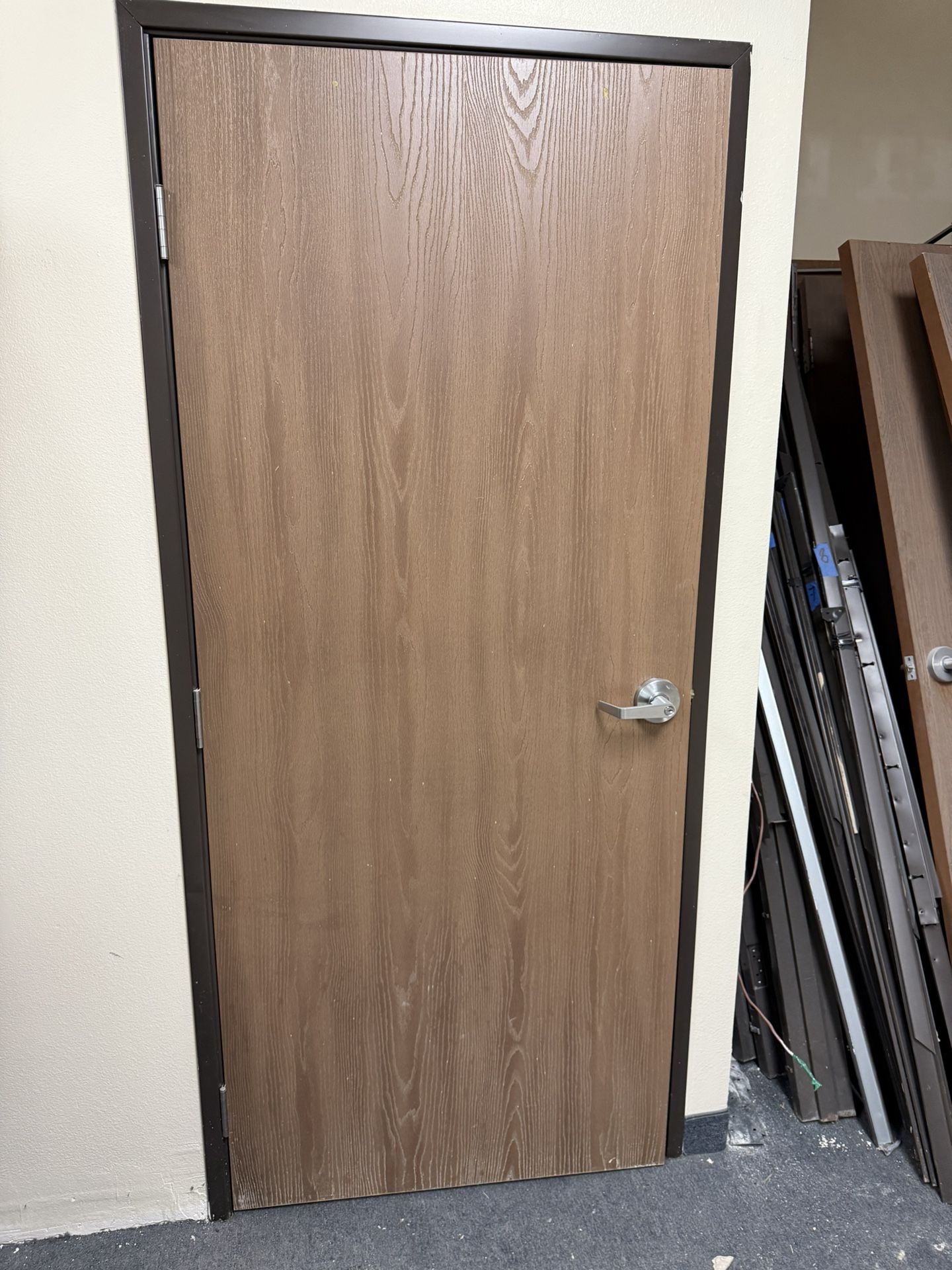 Solid Door, Fire Rated 1 Hour, ADA Approved, Metal Frame. (PICK UP ONLY )