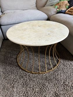 Quartz & Gold Coffee Table