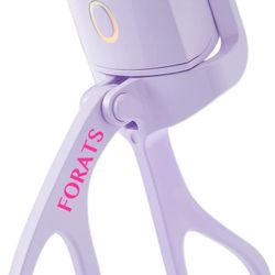 Heated Eyelash Curler Forats Electric Eye Lash Curlers with Mascara Brush and Comb Lash Separator-3 Heating Quick Natural Curling Lashes with False Ey