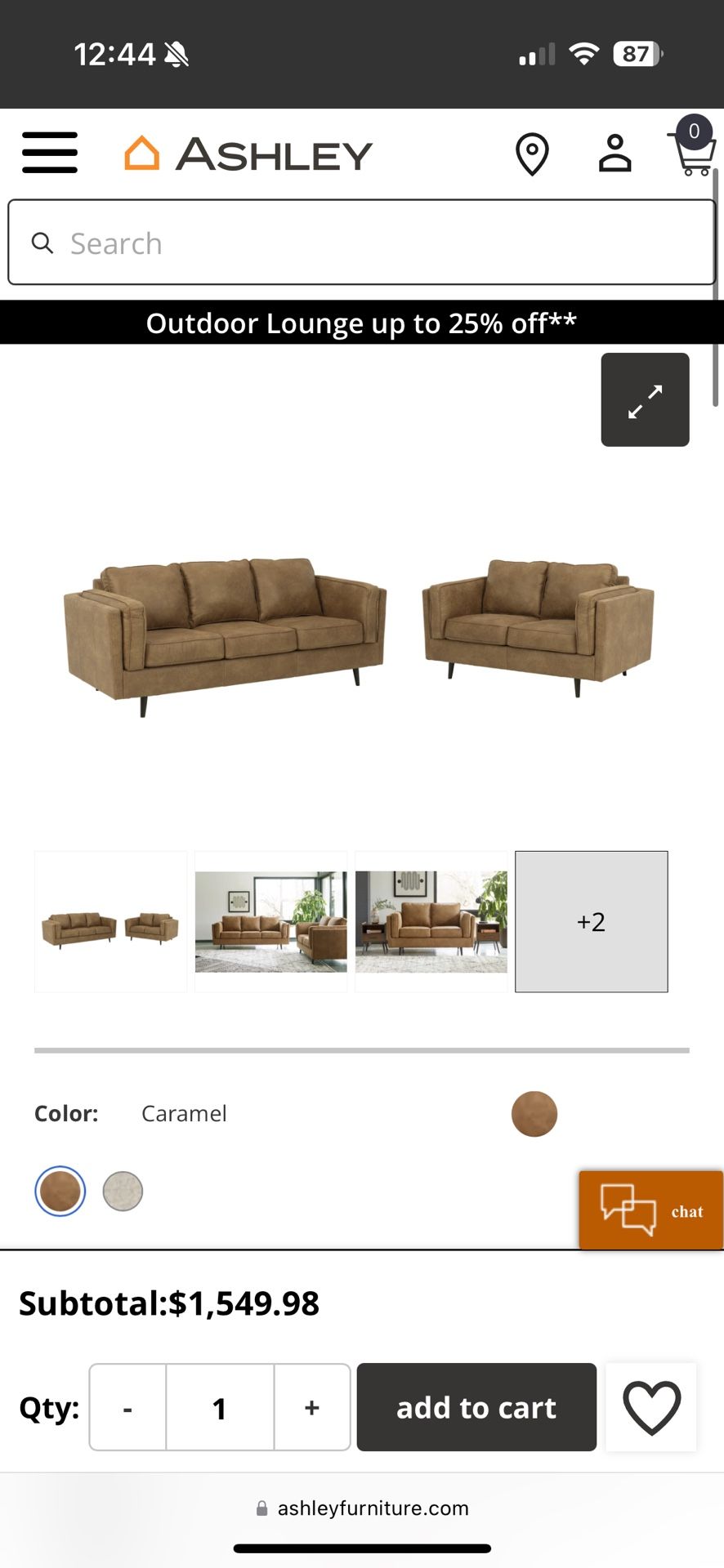 1yr Old Ashley Furniture Sofa Set All Four Pieces
