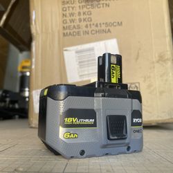 Ryobi 6amp Battery 18v High Performance 