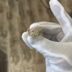 Diamond Baguette Cuban Diamond Ring 