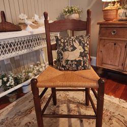 Beautiful Antique French Country Chair 