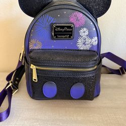 Disney Loungefly Backpack – Walt Disney World 50th Anniversary (Gently Used)