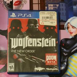 Wolfenstein: The New Order (Sony PlayStation 4) 🌋🌳🌋