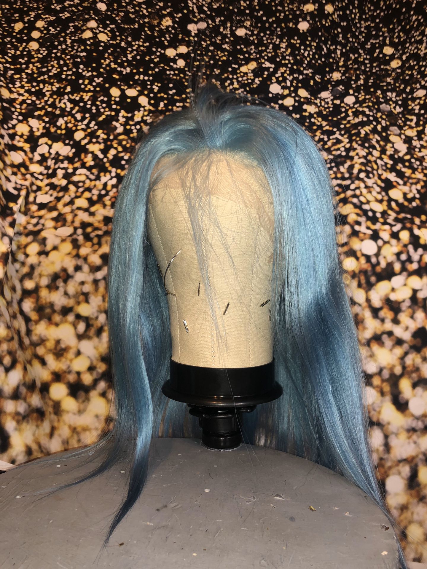 Sky Blue Lace Front Wig