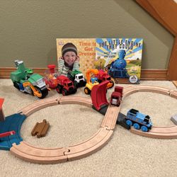 Boy/kid Train And Trucks Set