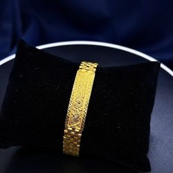 23K Gold Dragon Bracelet 7.5”