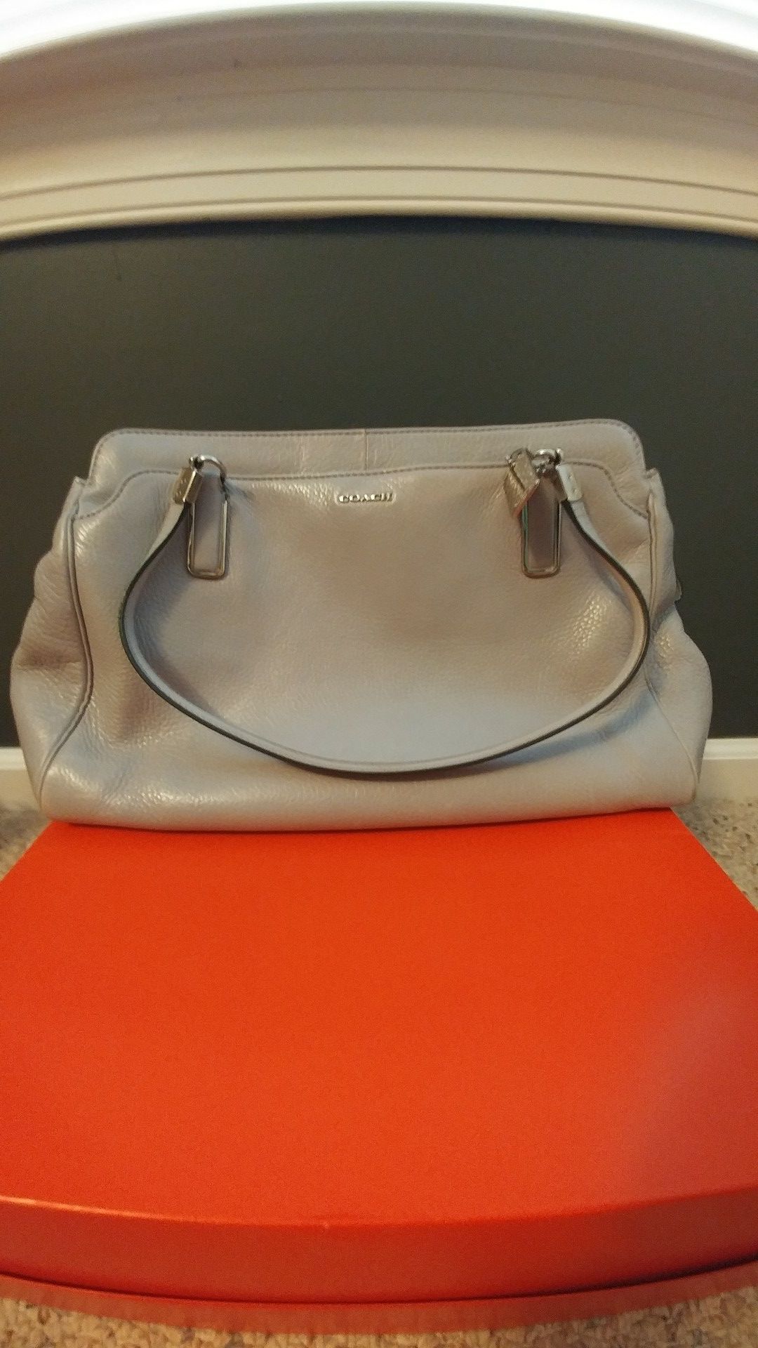 Gray Coach purse