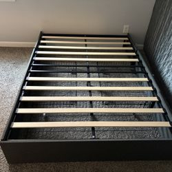 Full Size Bed Frame With Storage (Mattress As Well)