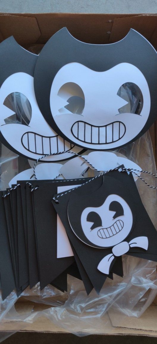 Bendy And The Ink Machine Birthday Banner + Party Supplies