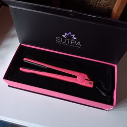 Sutra Pink Ceramic Magnetized Plates Hair Straightener 