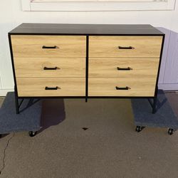 BRAND NEW!!! Dark Gray/ Beige 6 Drawer Dresser