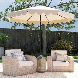 Solar led 9ft umbrella