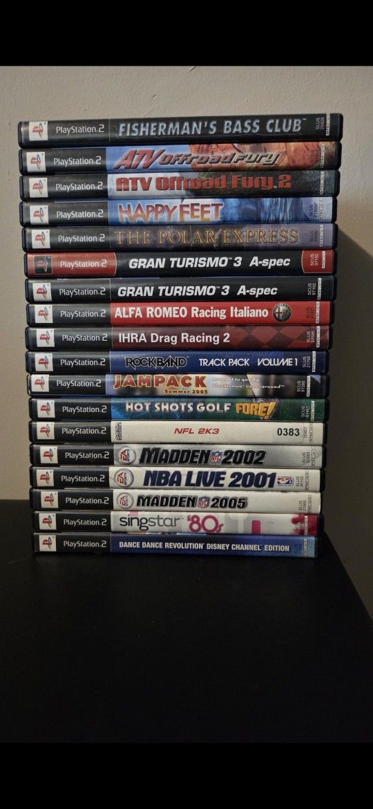 PS2 Games- $5 Each