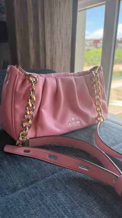Michael Kors Pink Ruched Shoulder Bag