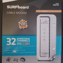 Arris surf board cable modem 