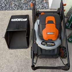 WORX WG772 56V Lithium Ion 3 in 1 Cordless Mower with IntelliCut 19 Inch 2 Batteries and 2 Charger Included for Sale in Apopka FL OfferUp