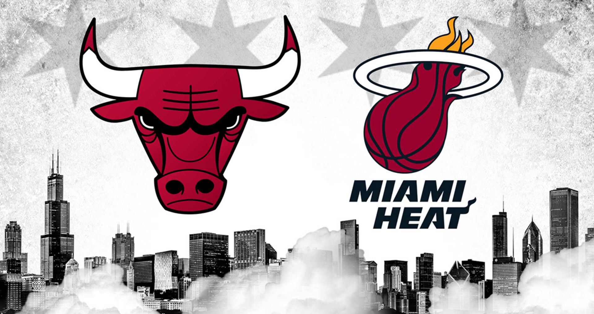Chicago Bulls Vs. Miami Heat (Amazing Sears- Behind Heat Bench)