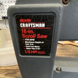 Craftsman Scroll Saw