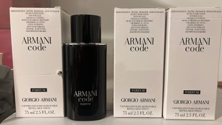 Armani Code PARFUM 2.5oz Tester Box ONLY $95!!