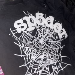 Sp5der Black Hoodie 