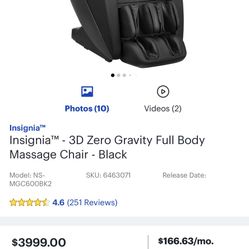 Massage Chair 3d  Zero Gravity