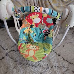 Small Baby swing And Minnie Bouncer 