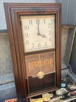 Vintage Elgin Regulator Wall Clock W/ Chime