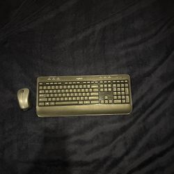 Black Logitech Keyboard w/ Mouse