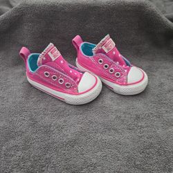 BabyVANS Pinkstarlettes Slipons Size3
