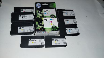 New/used HP 950/951 ink cartridges lot